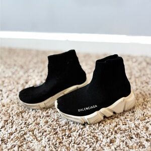 Balenciaga Kids Black Sock Sneakers